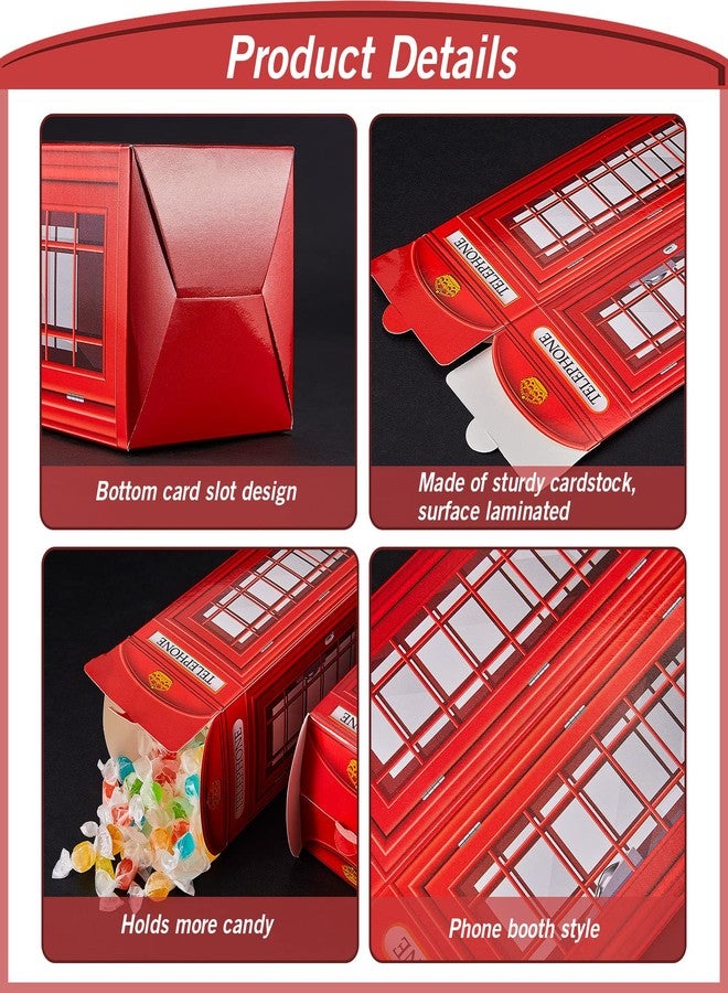Watersay 16 Pcs British Party Decorations London Phone Booth Box UK England Candies Boxes British International Party Favors United Kingdom Gift, 2.9 x 8.6 Inch - Image 3